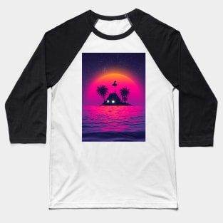 Kame House beach Baseball T-Shirt